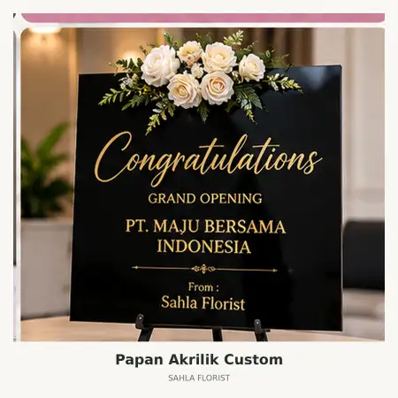 Papan Bunga Akrilik Setiabudi